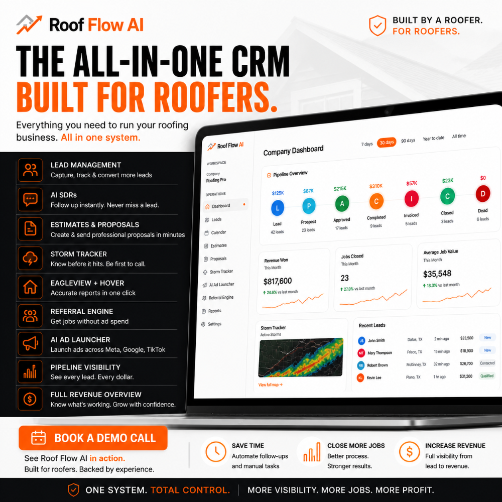 Roof Flow AI Facebook ad