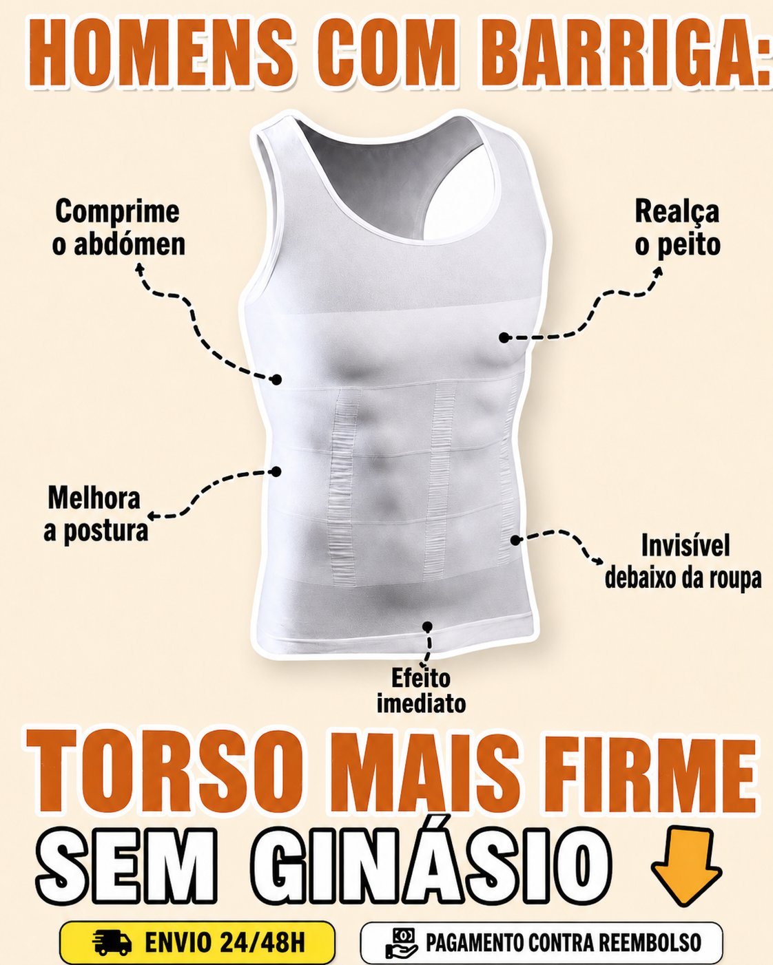 Recomendações da Clara Facebook ad: Barriga disfarçada em segundos