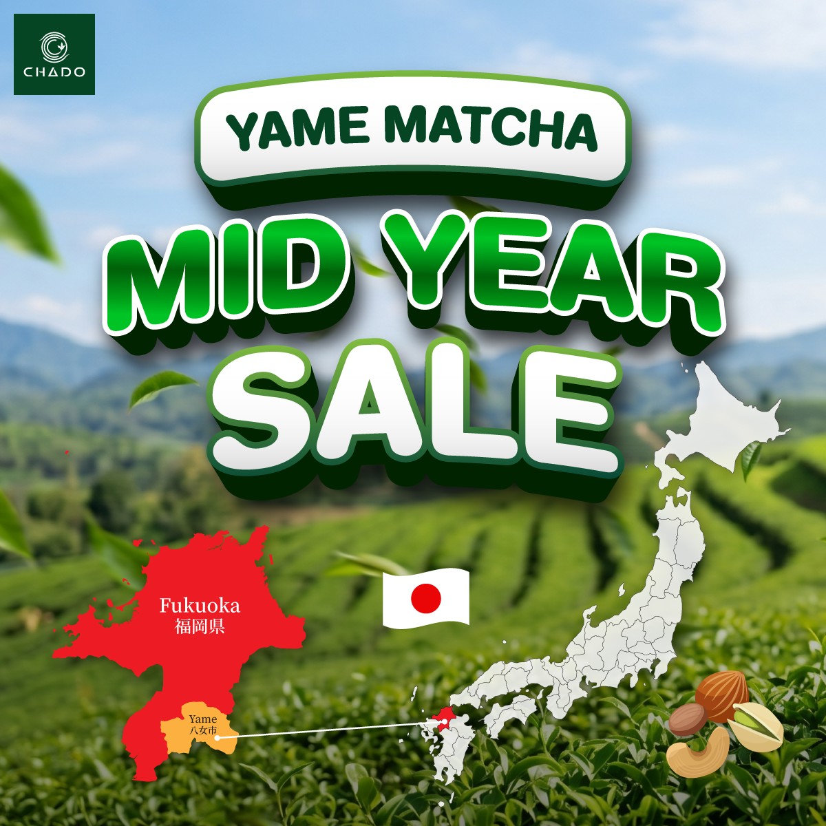 Espressoman Supply Facebook ad: สัมผัสเสน่ห์ของ Yame Matcha แท้จากเมืองยาเมะ…