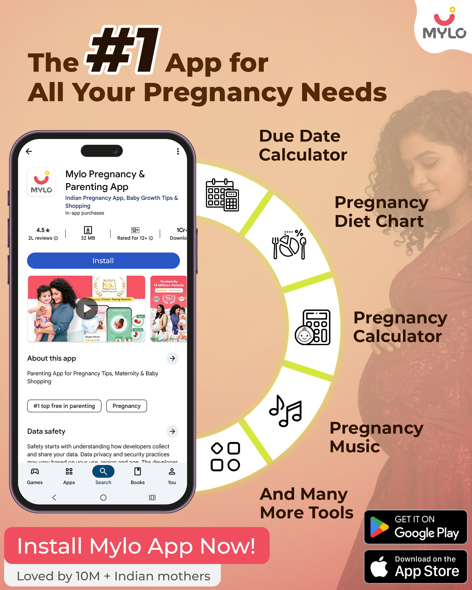 Mylo - Pregnancy & Baby App Facebook ad