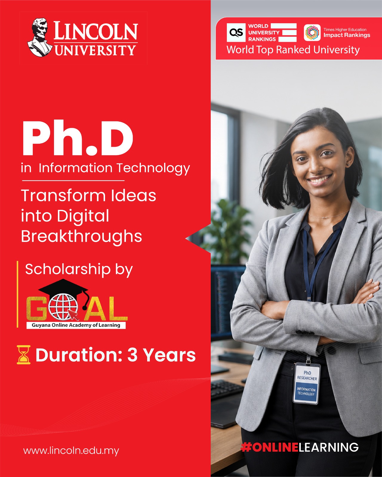 Lincoln University College-ODL Facebook ad