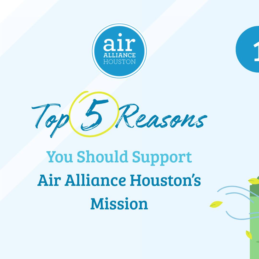 Air Alliance Houston Facebook ad: 5 Reasons to Support Air Alliance Houston
