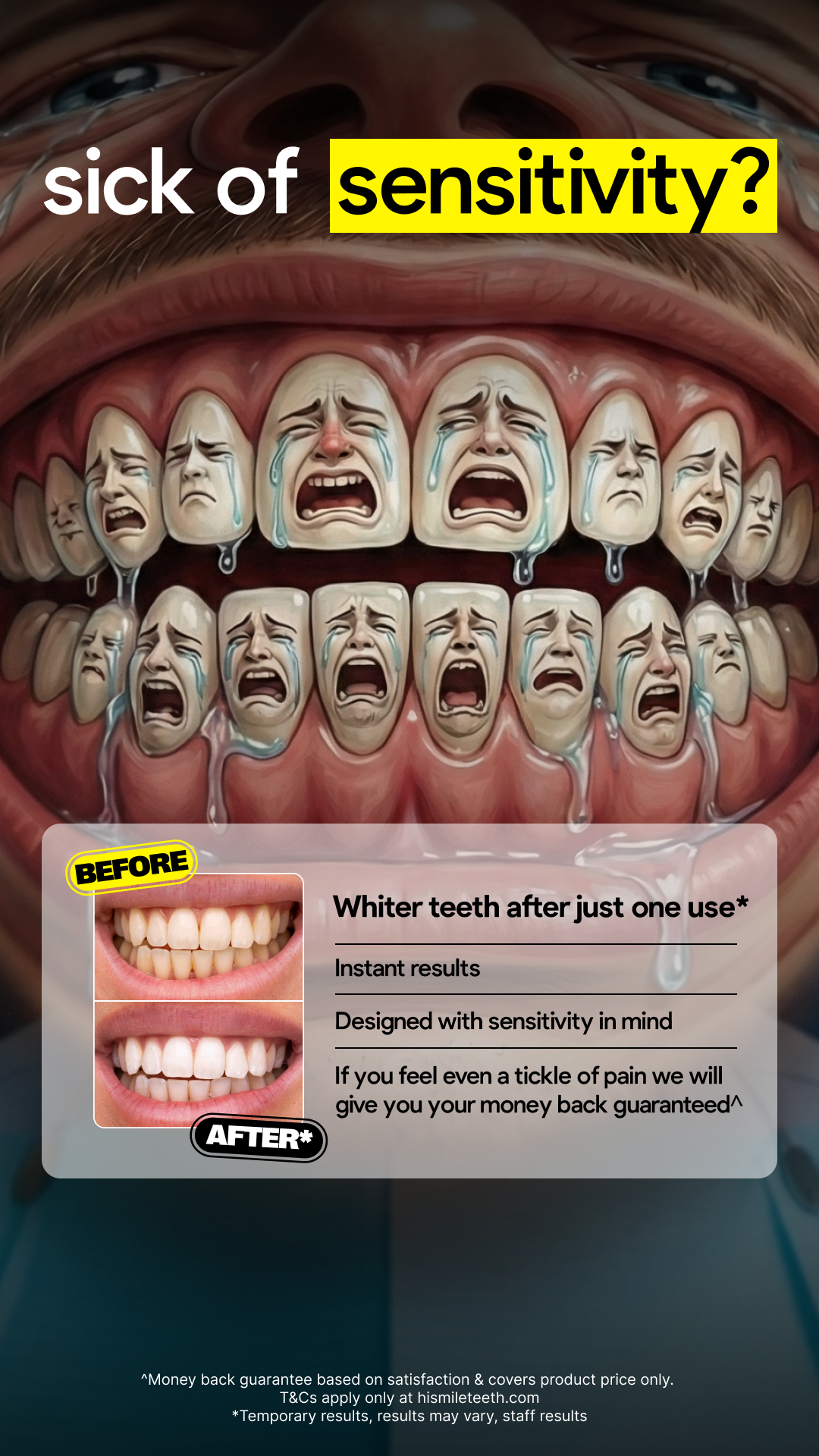 Hismile Facebook ad
