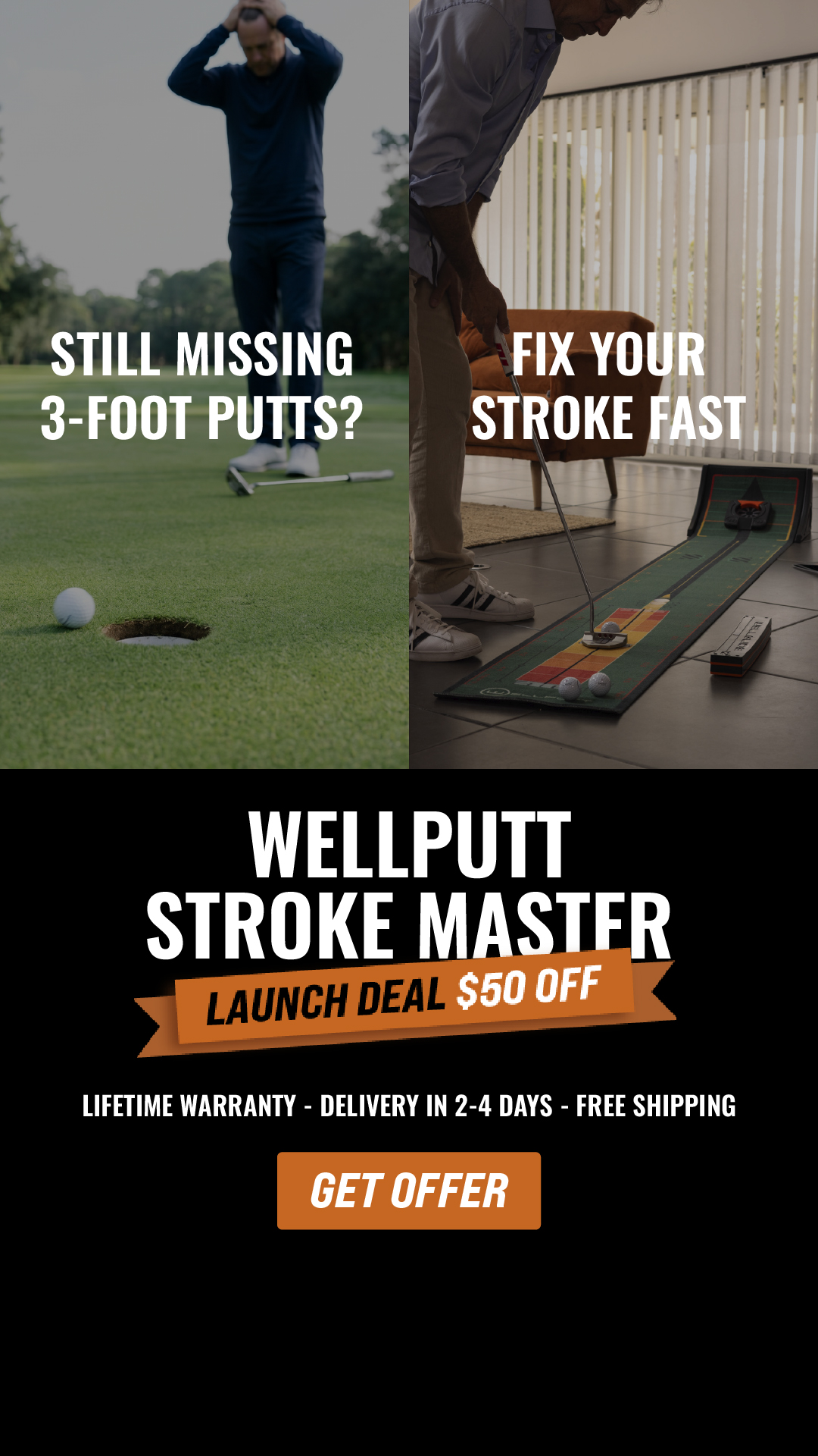 Wellputt Golf Facebook ad