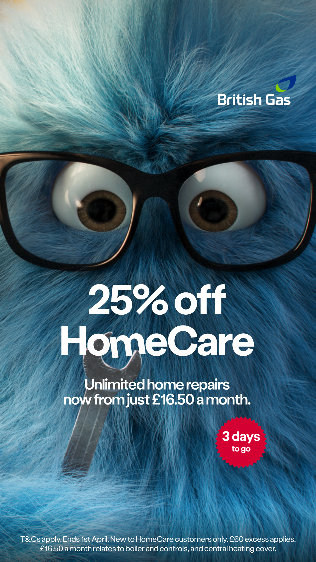 British Gas Facebook ad