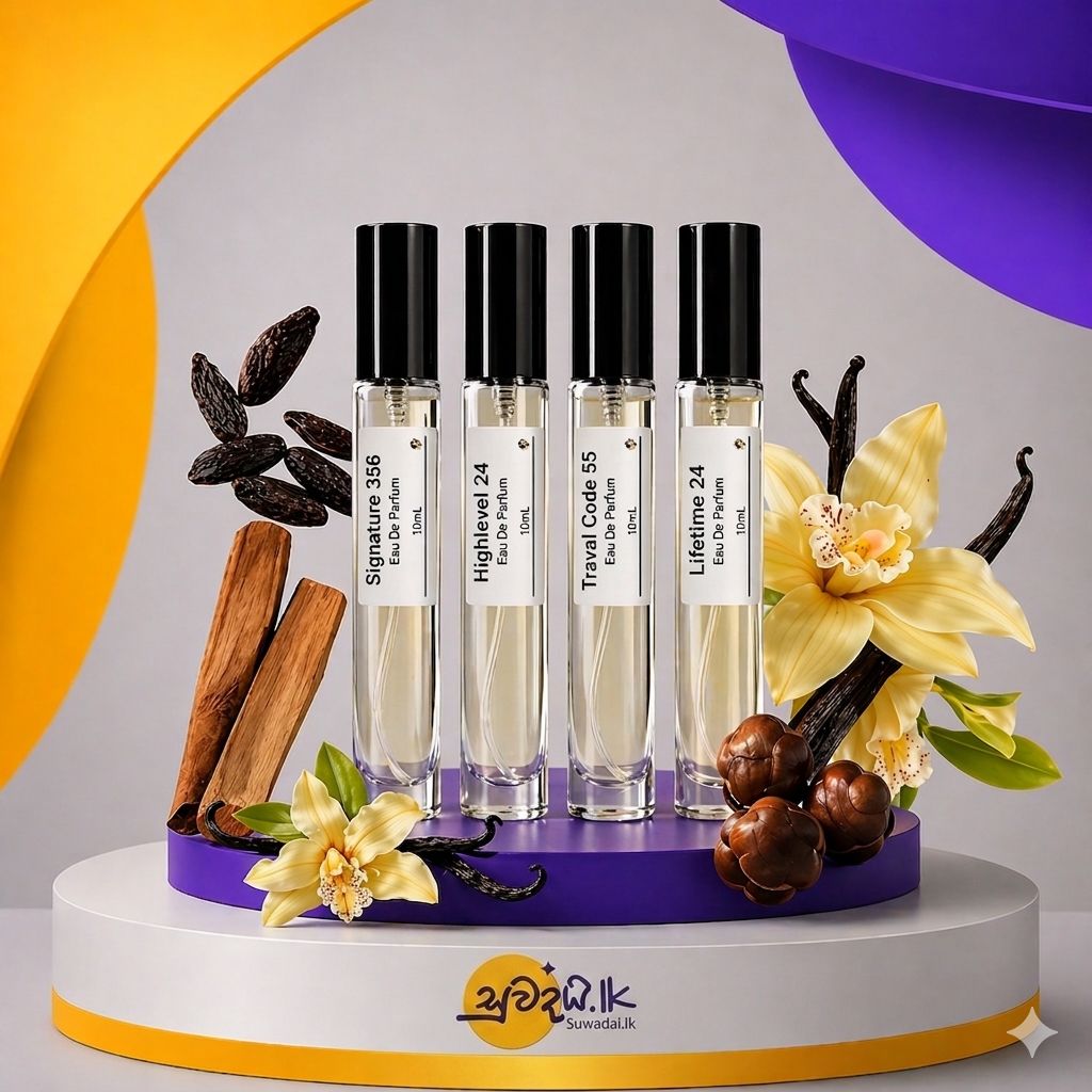 Suwadai.lk Facebook ad: එක perfume එකක ගානට perfume bottle 4ක්