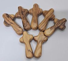 Nativity Olive Wood Facebook ad: handmade olive wood souviners made by the christians…