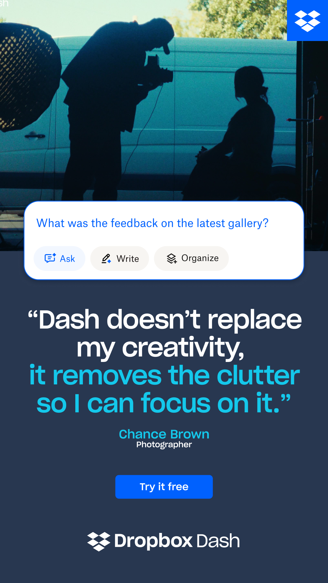 Dropbox Facebook ad