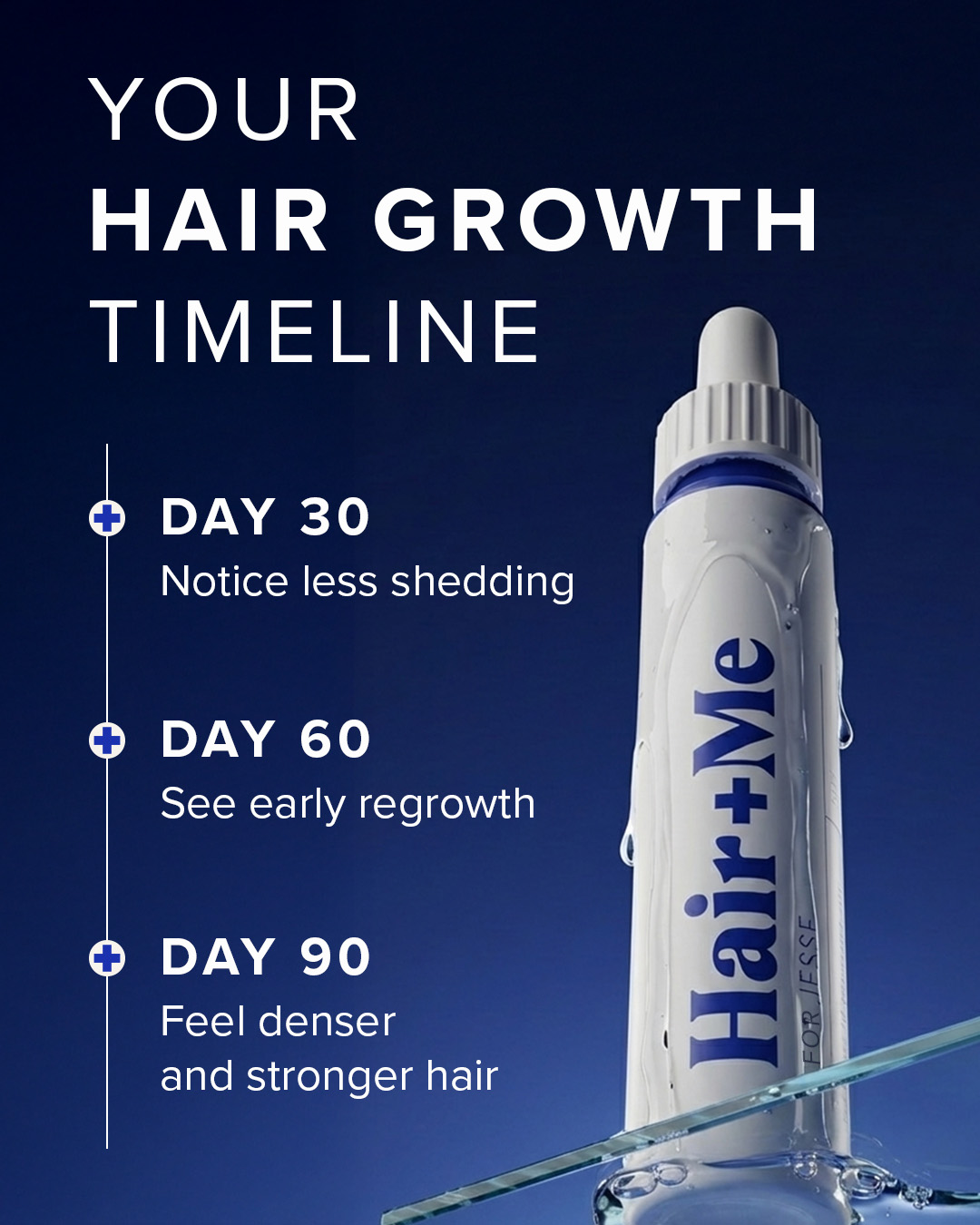 Hair + Me Facebook ad