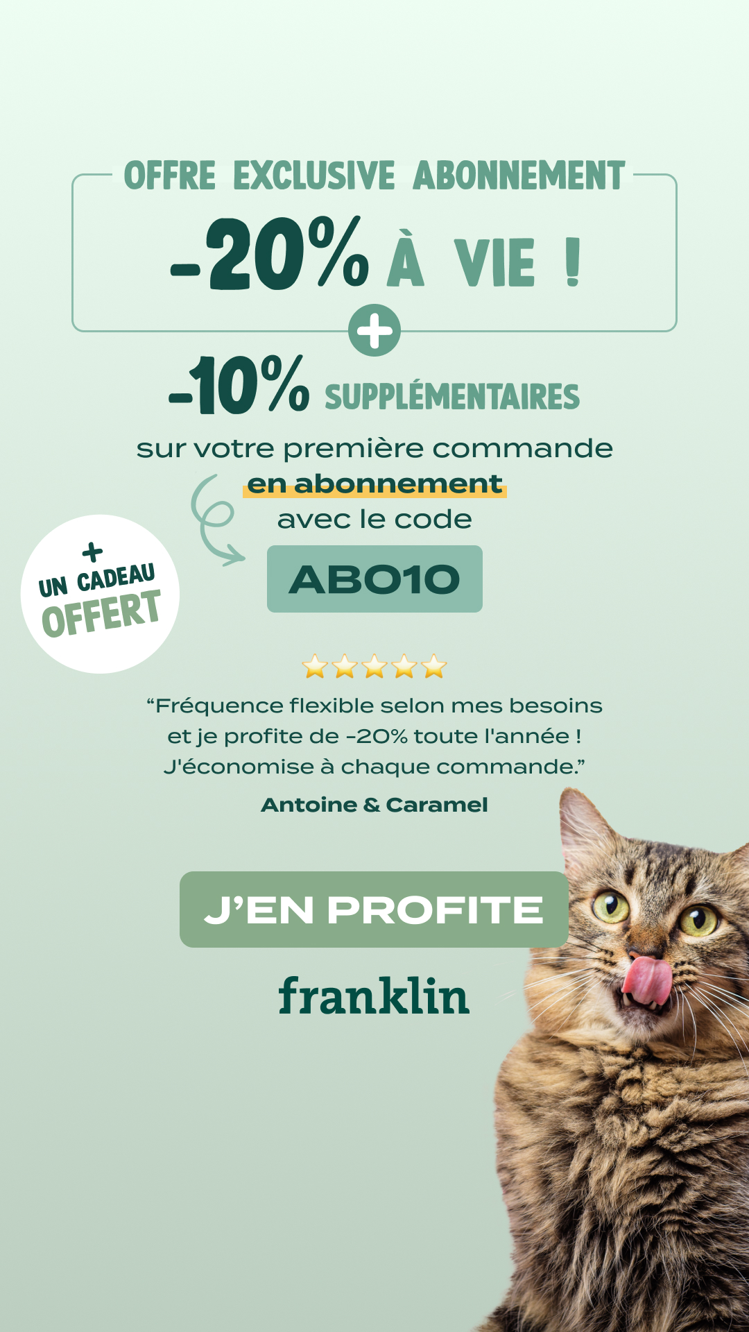 Franklin Pet Food Facebook ad