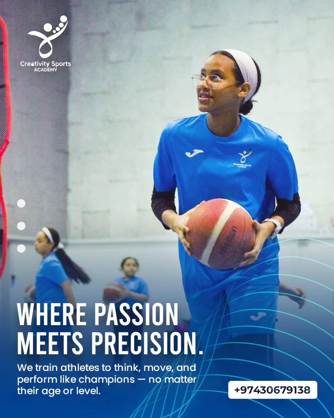Creativity Sports Community Facebook ad: Join us basketball training for girls 30679138