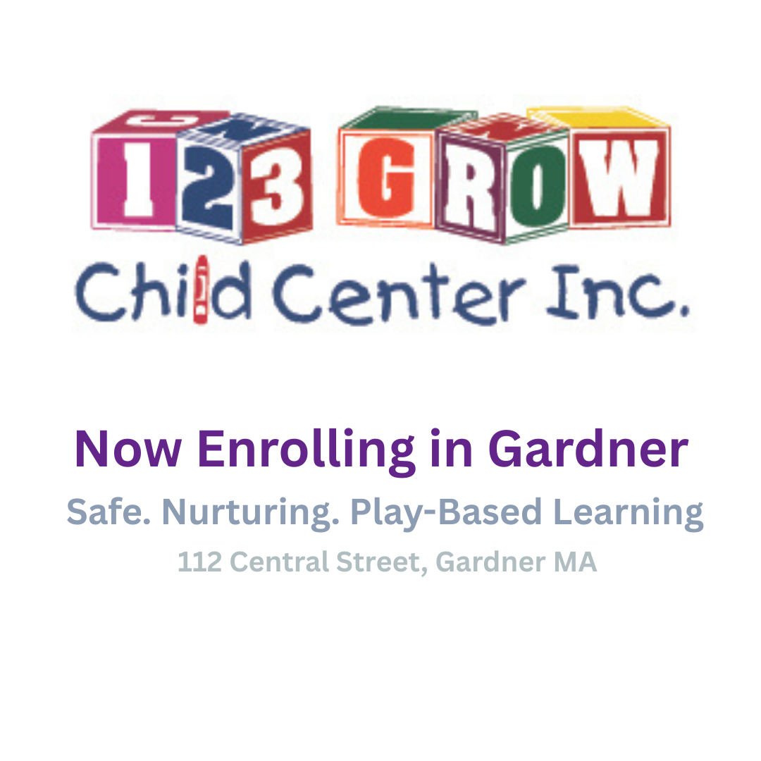 123 Grow Child Center, Inc. Facebook ad: Now enrolling in Gardner.