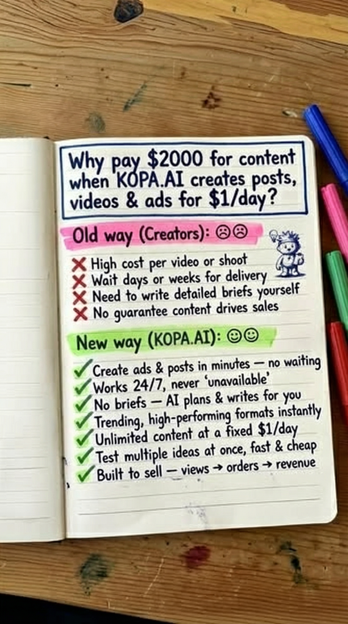 AI tools Facebook ad