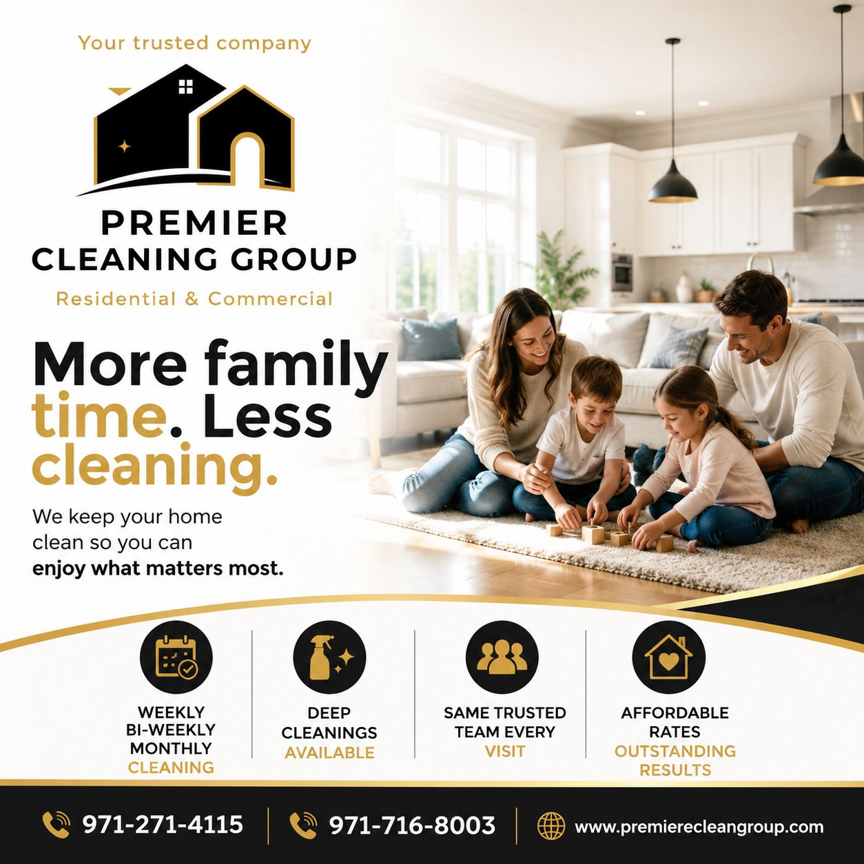 Premier Cleaning Group LLC Facebook ad