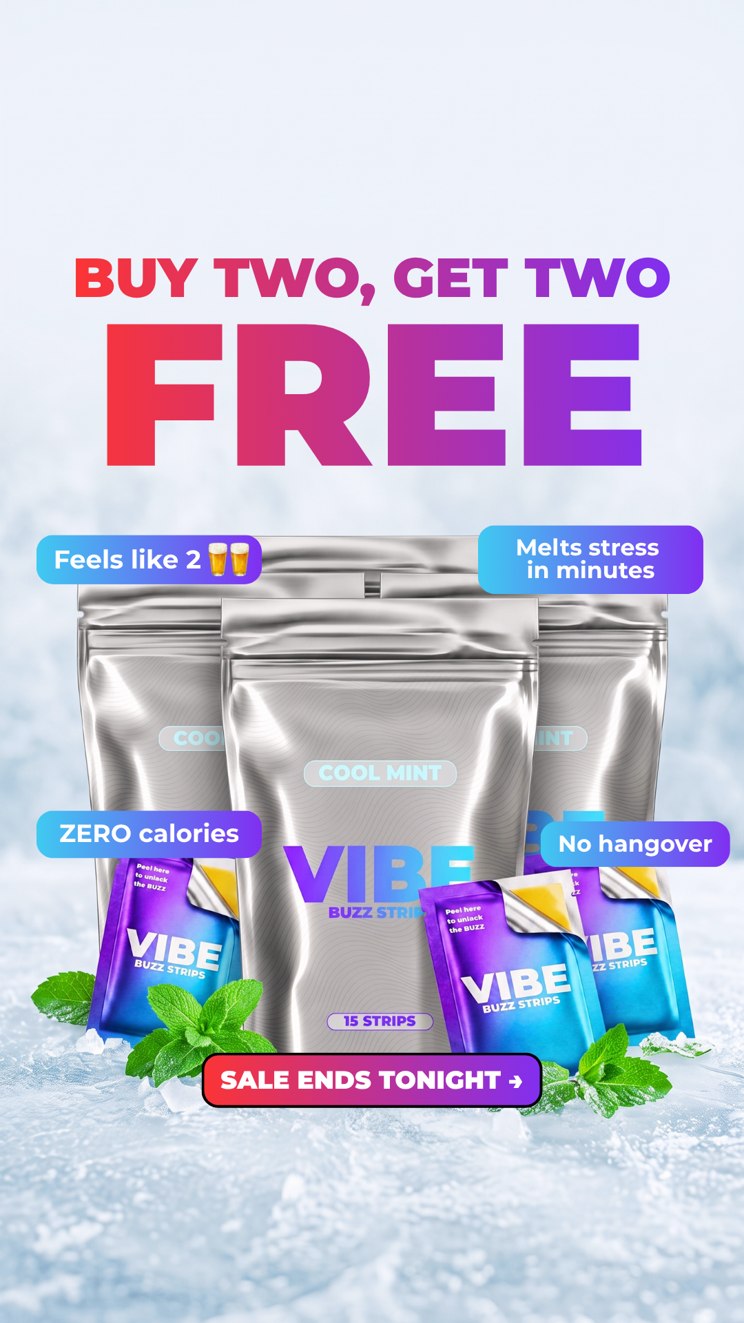 Vibestrips Facebook ad: Limited Stock Left