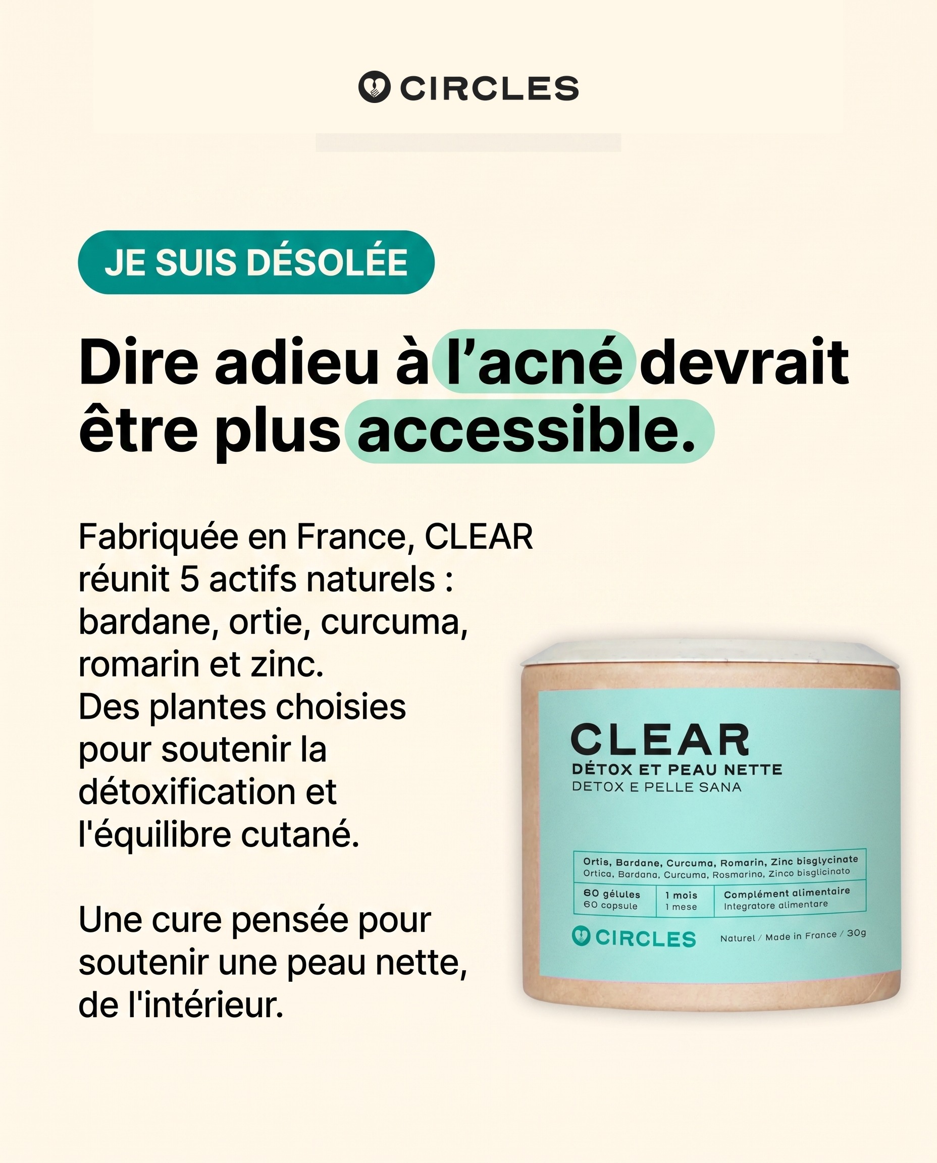 Circles Facebook ad