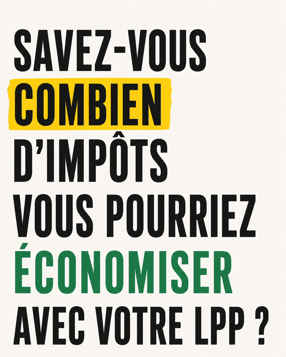Mon Patrimoine Suisse Facebook ad: Pourriez-vous payer moins d'impôts grâce à votre LPP?