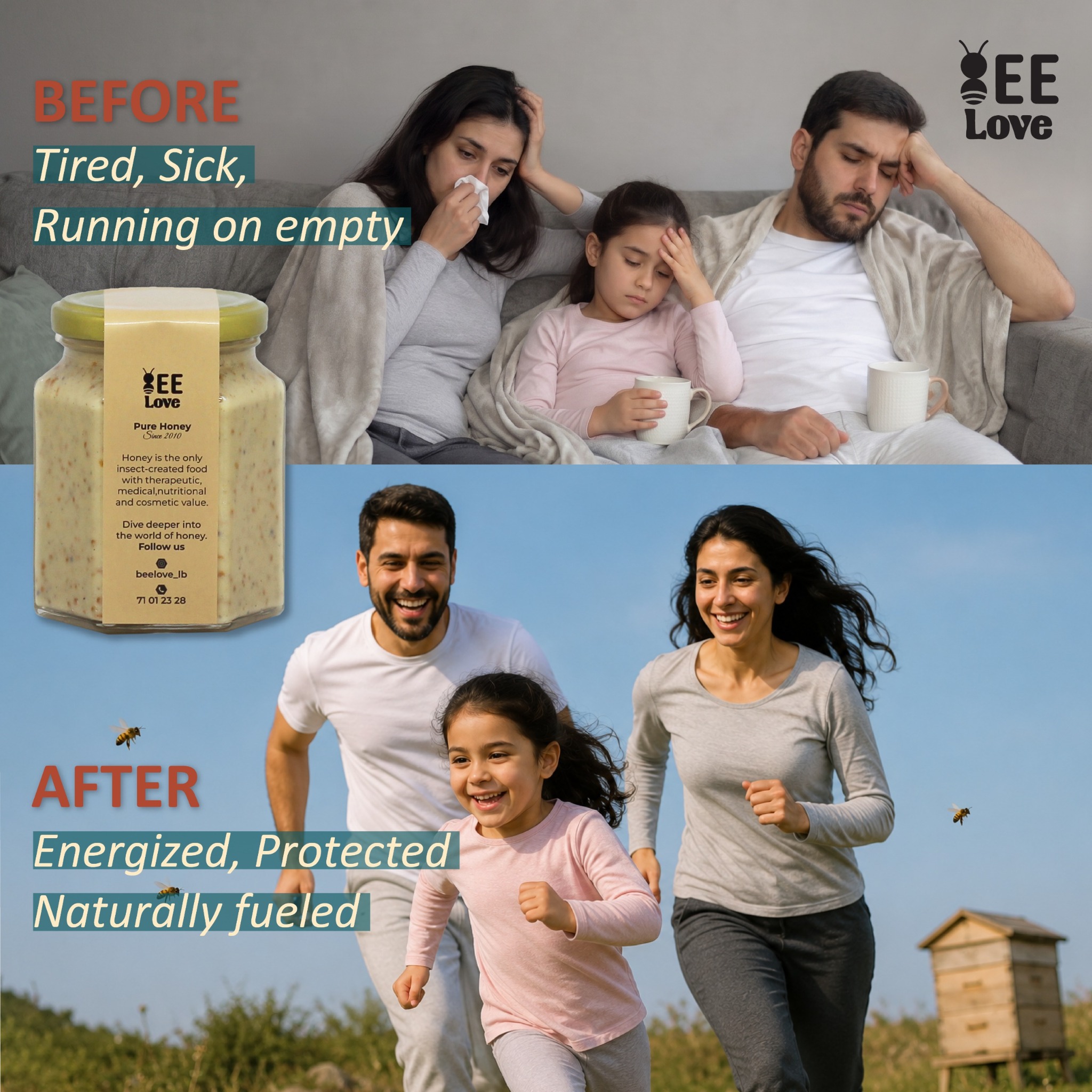 Bee Love Facebook ad