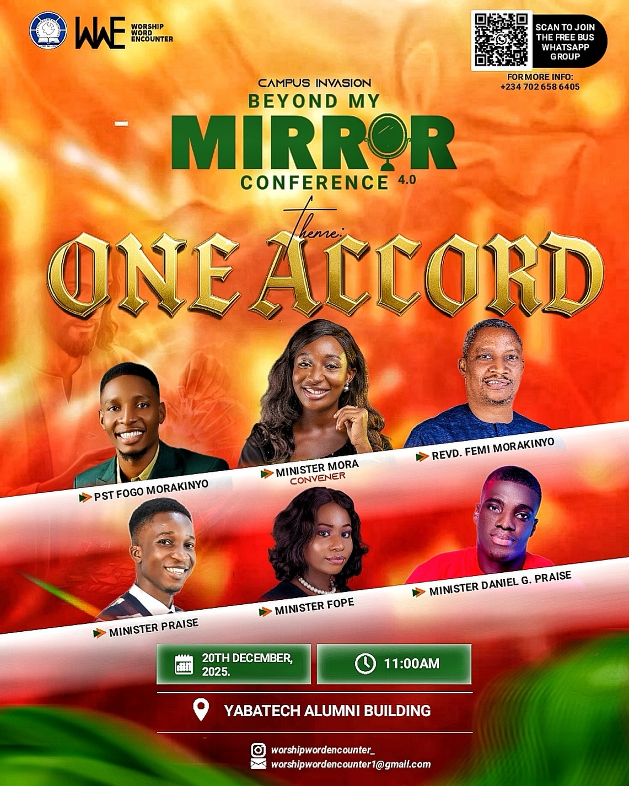 mora_fiby Facebook ad: Worship Word and Encounter 4.0