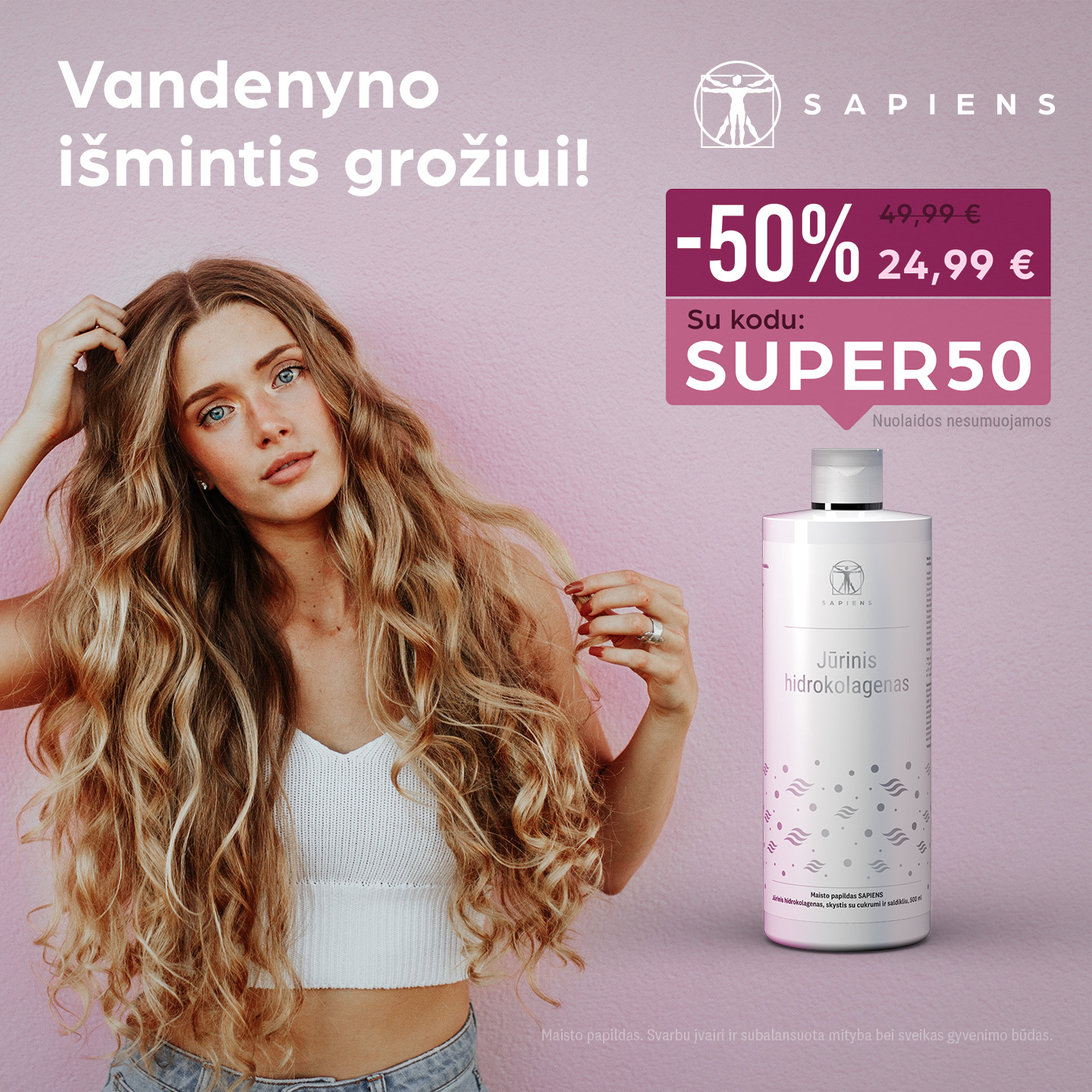 Sapiens Facebook ad: Grožio rutinai, SUPER kaina