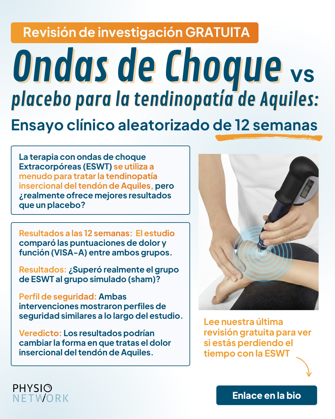 Physio Network Español Facebook ad: ¿Ondas de choque para el Aquiles?
