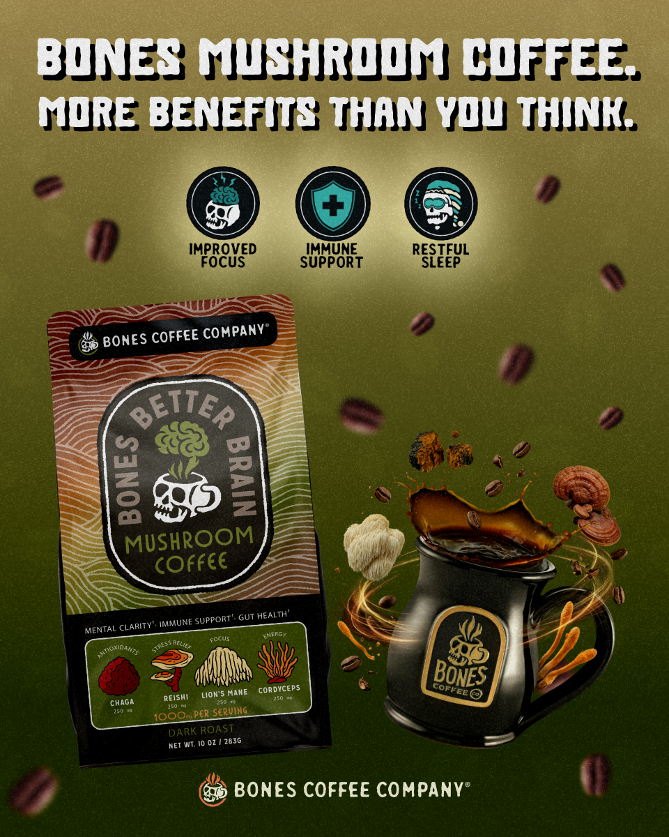 Bones Coffee Company Facebook ad