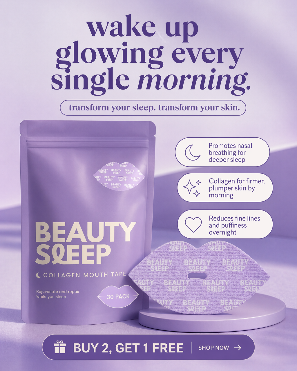 Beauty Sleep Facebook ad