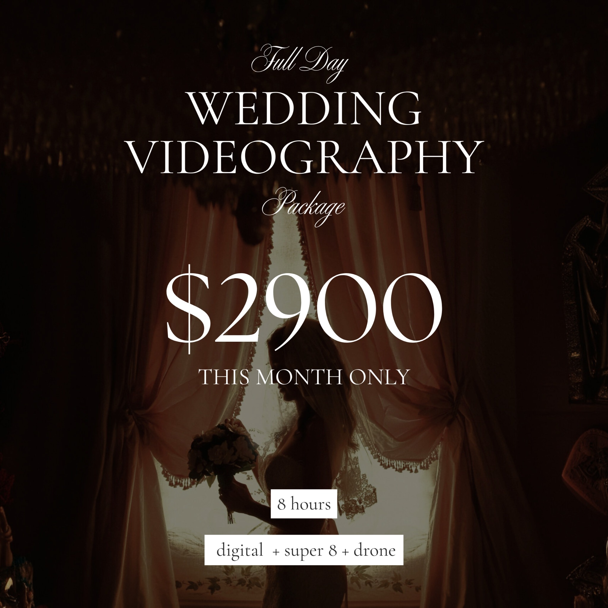 New Chapter Films Facebook ad: Full Day Wedding Video, $2,900