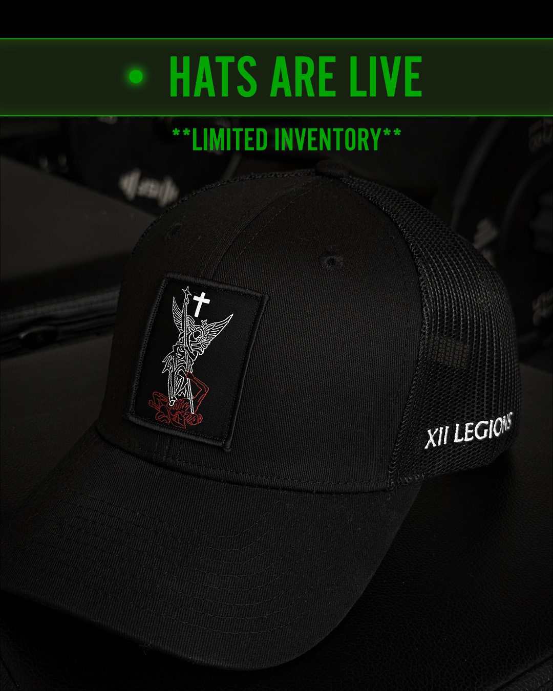 XII Legions Facebook ad: XII LEGIONS Hats