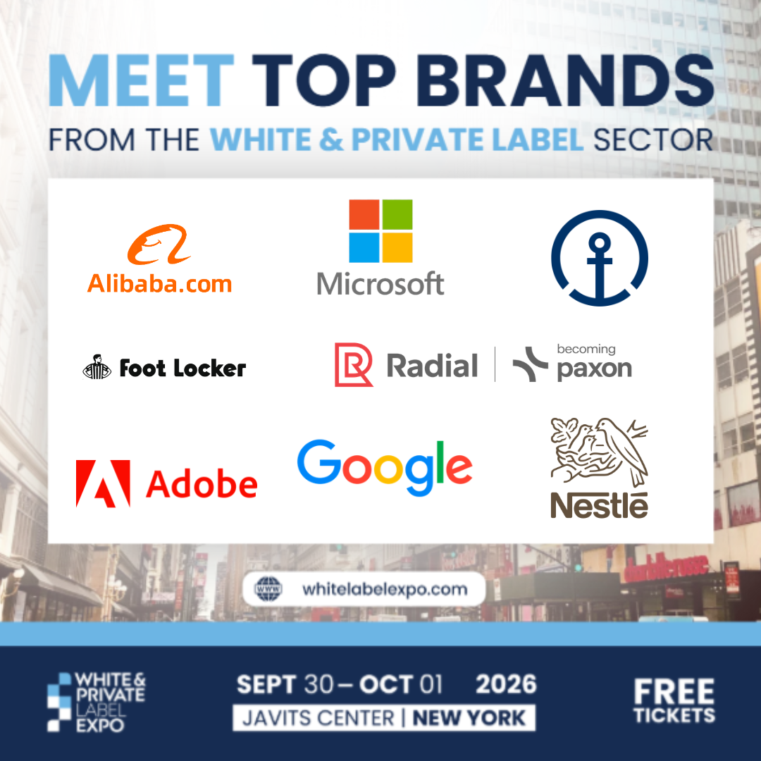 White Label World Expo USA Facebook ad: FREE TICKETS - WHITE & PRIVATE LABEL EXPO