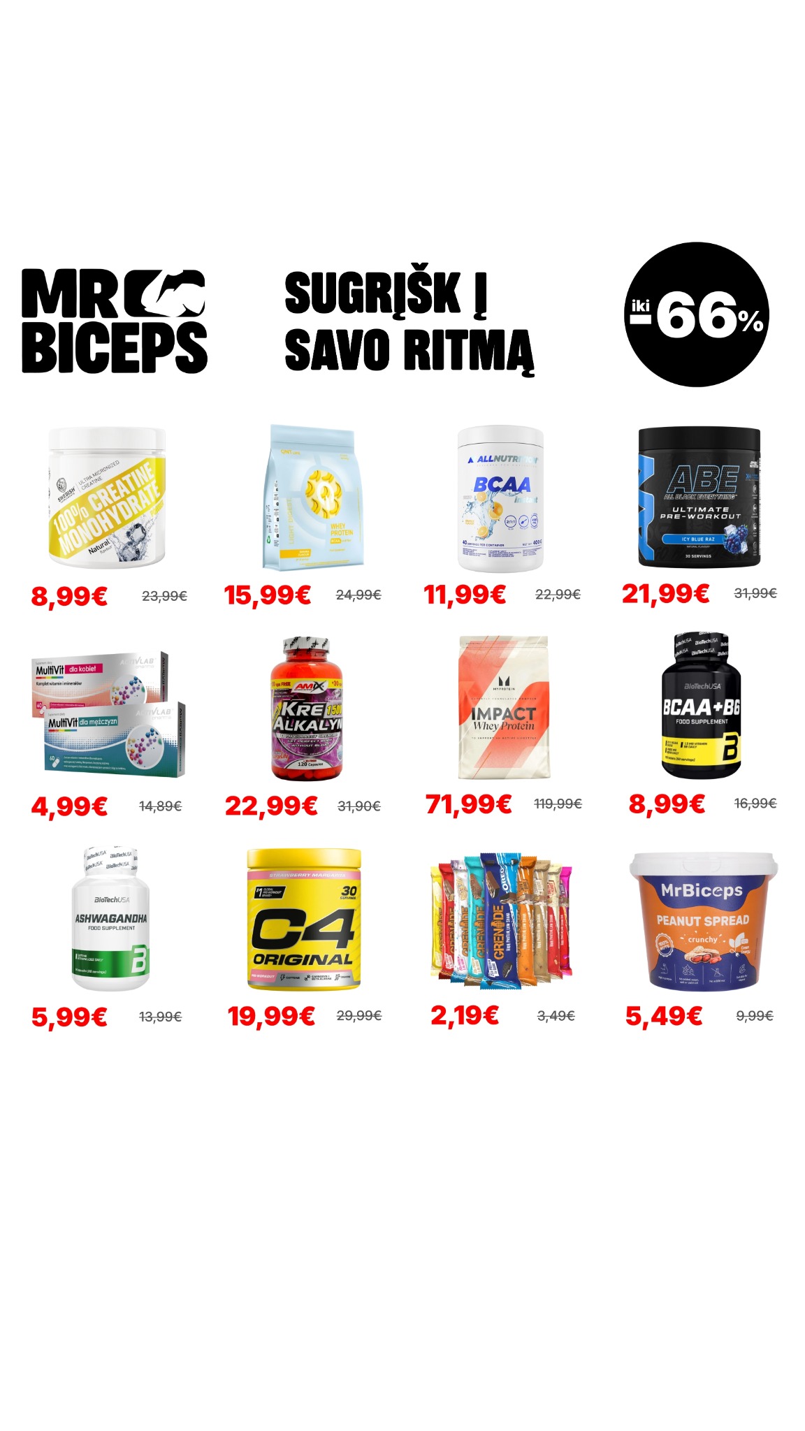 MrBiceps - Maisto Papildai Facebook ad