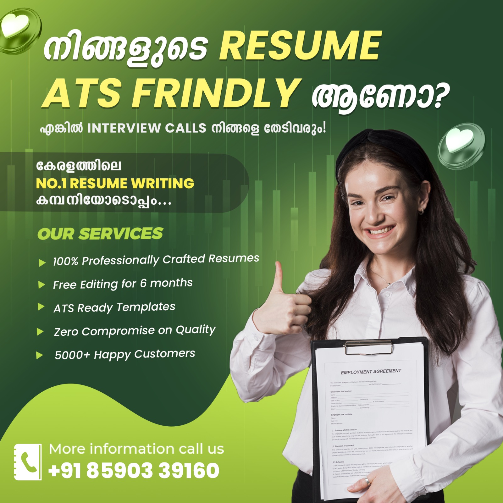 Picnova Facebook ad: ഒരു നല്ല ജോലി നേടാനോ?.