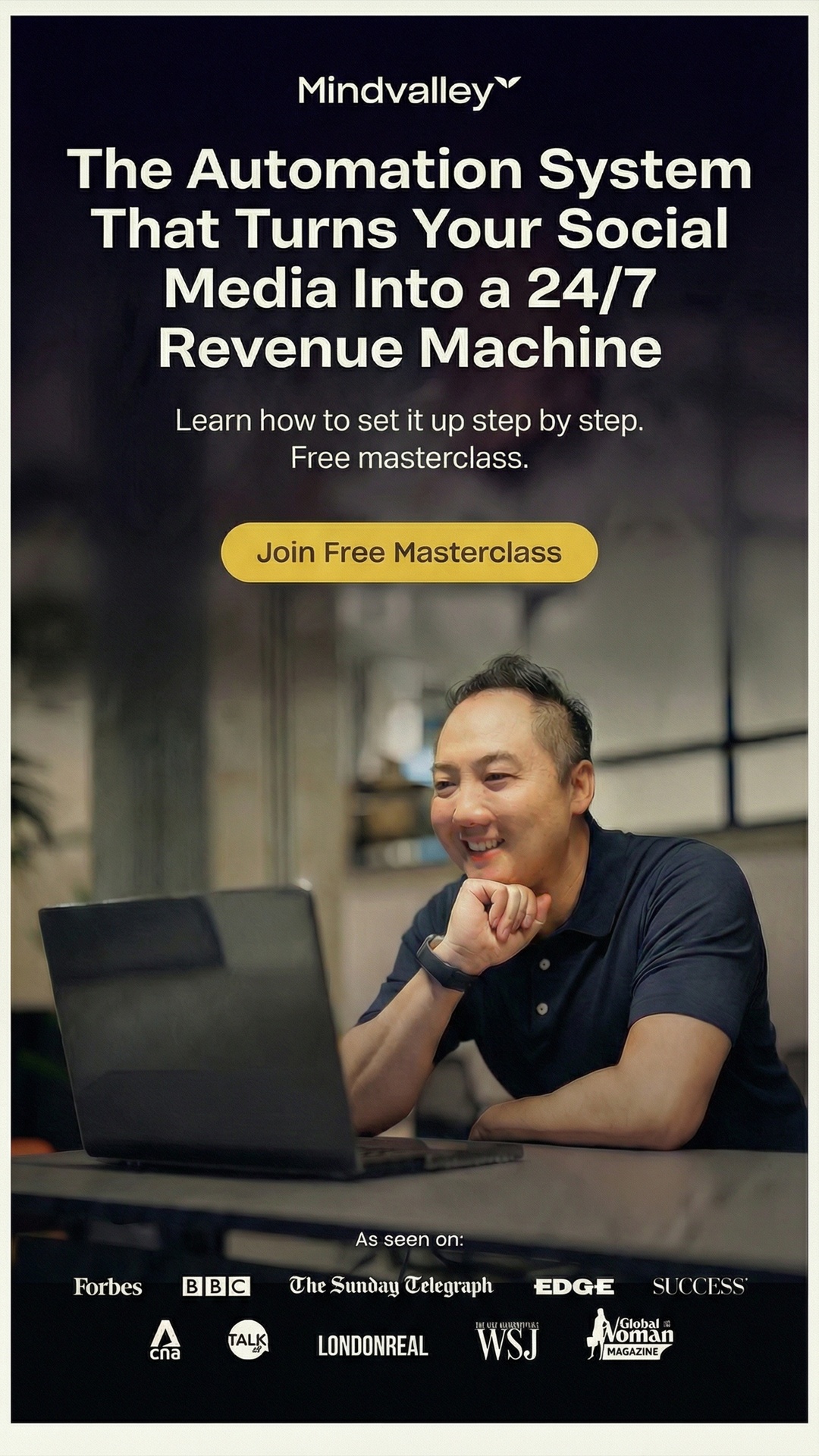 Mindvalley Facebook ad from Mar 9, 2026