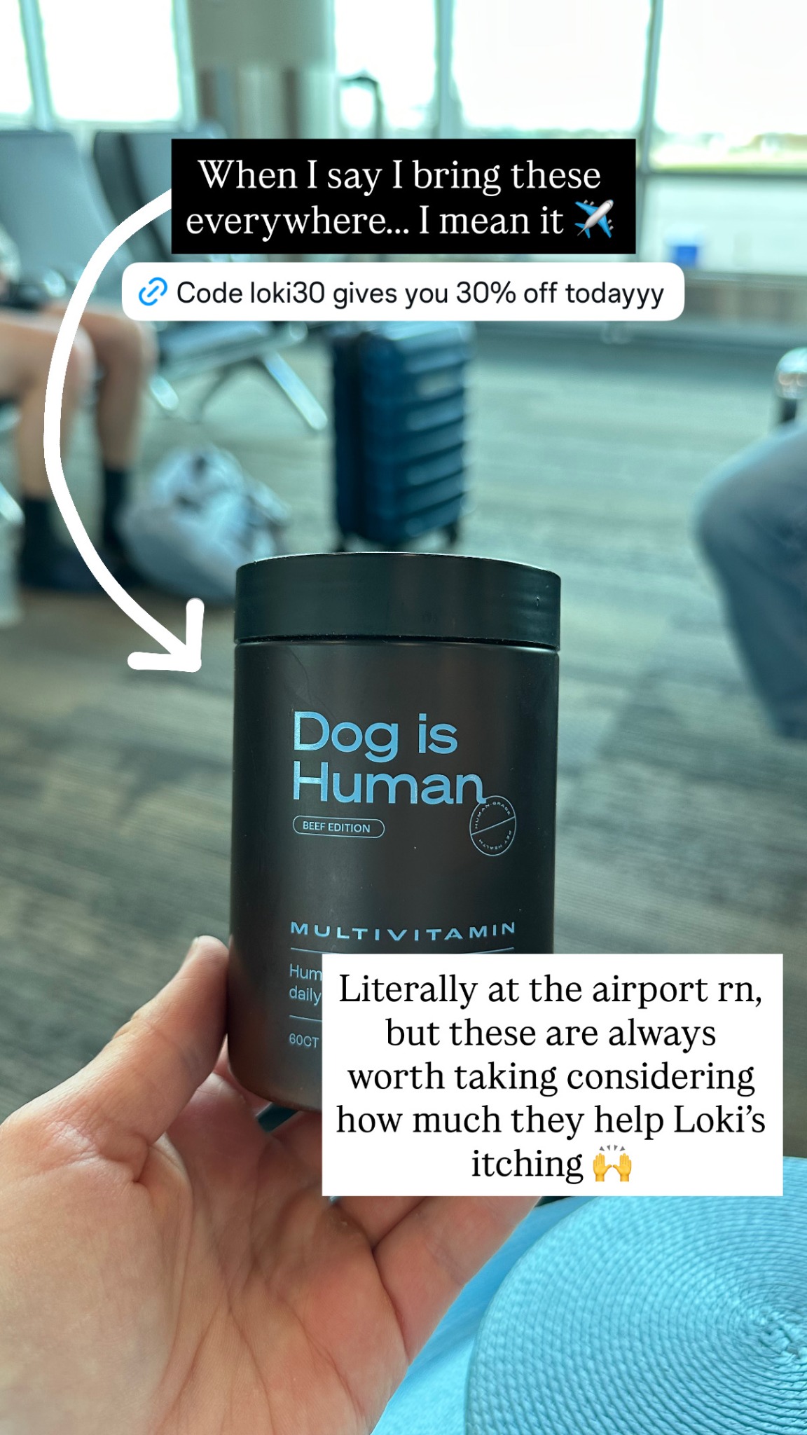 Loki The Floof Facebook ad: Daily Dog Multivitamin, Real Results