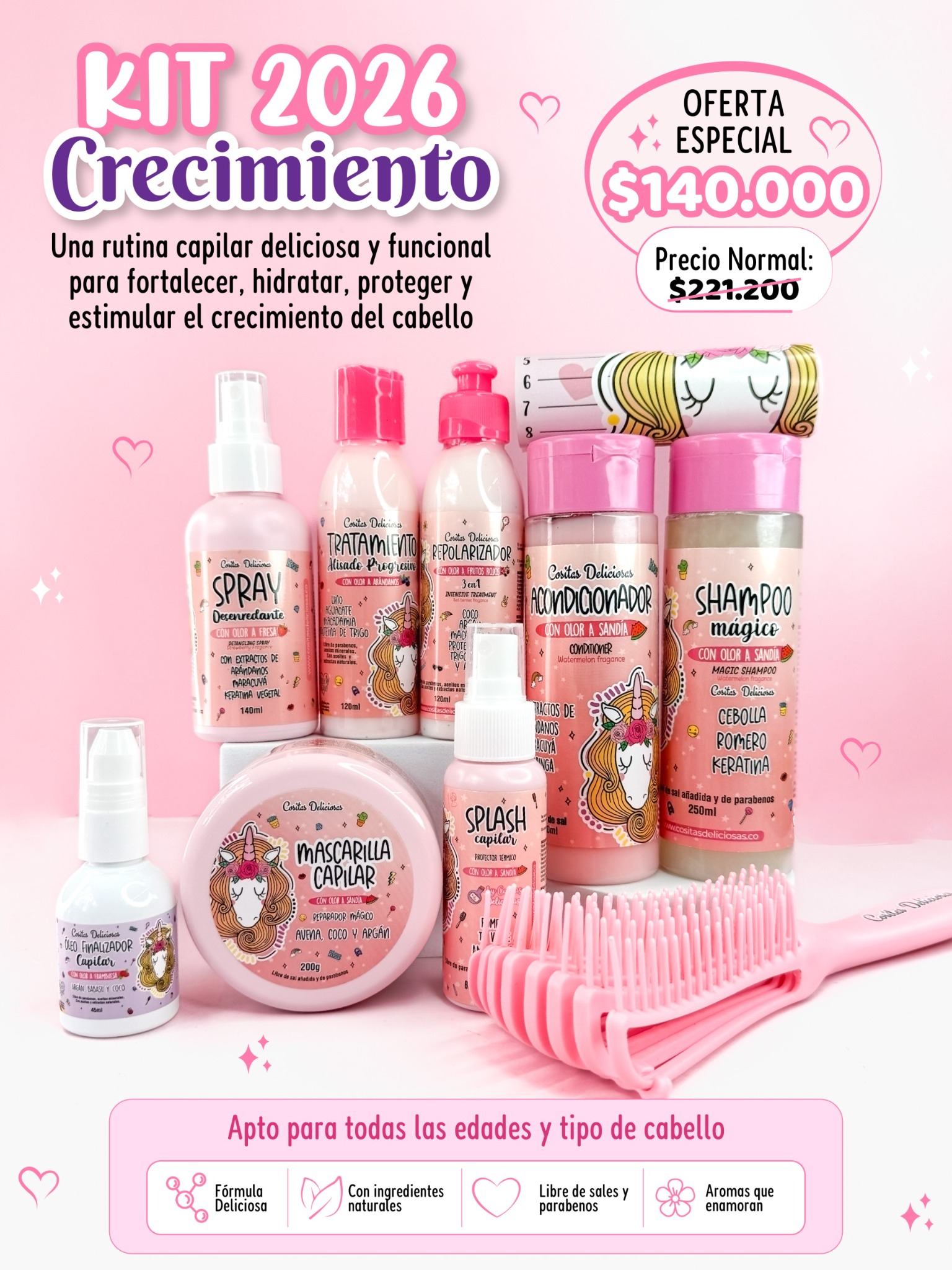 cabellomagico.col Facebook ad: Envio Gratis