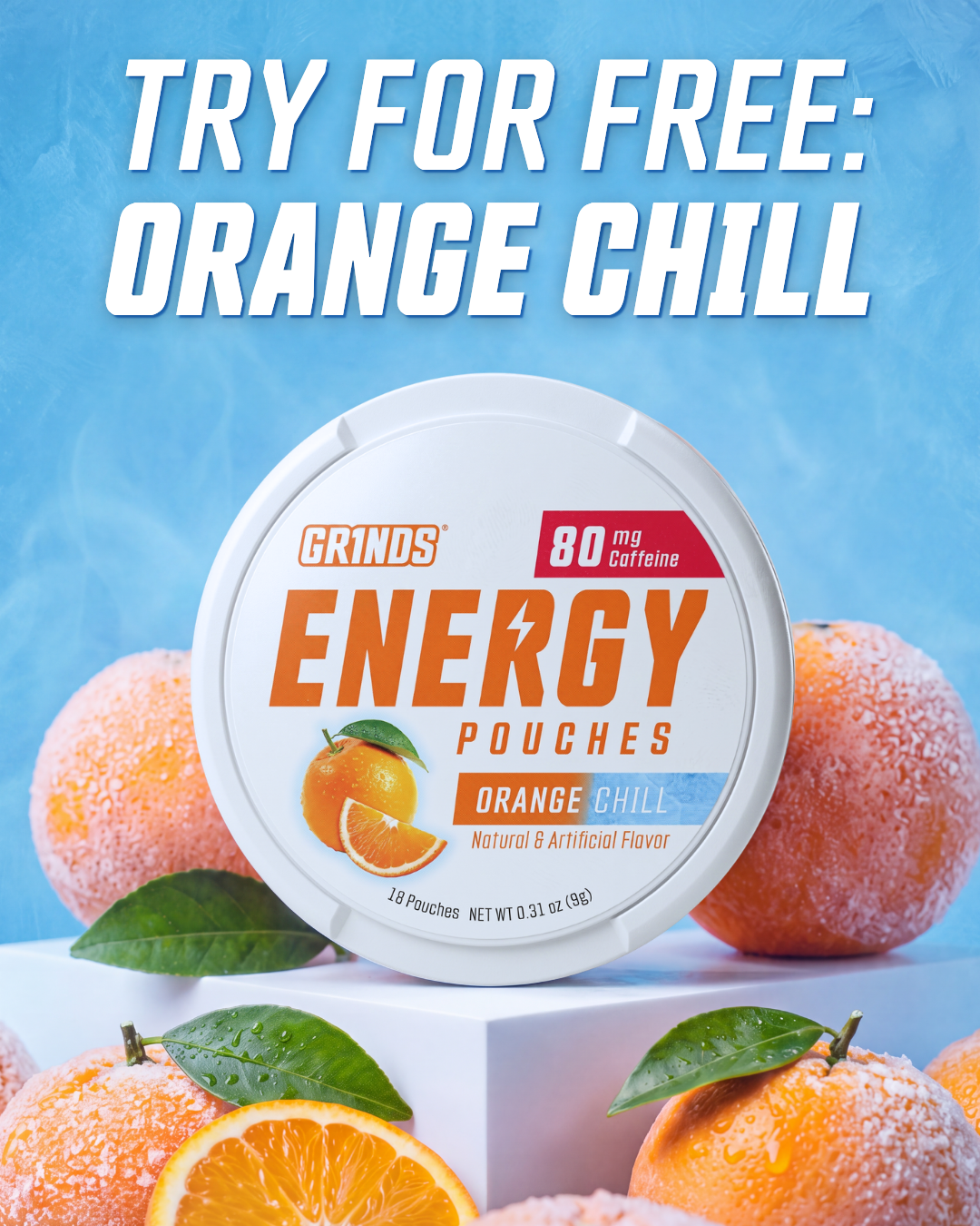 Grinds Pouches Facebook ad: Try Grinds Today