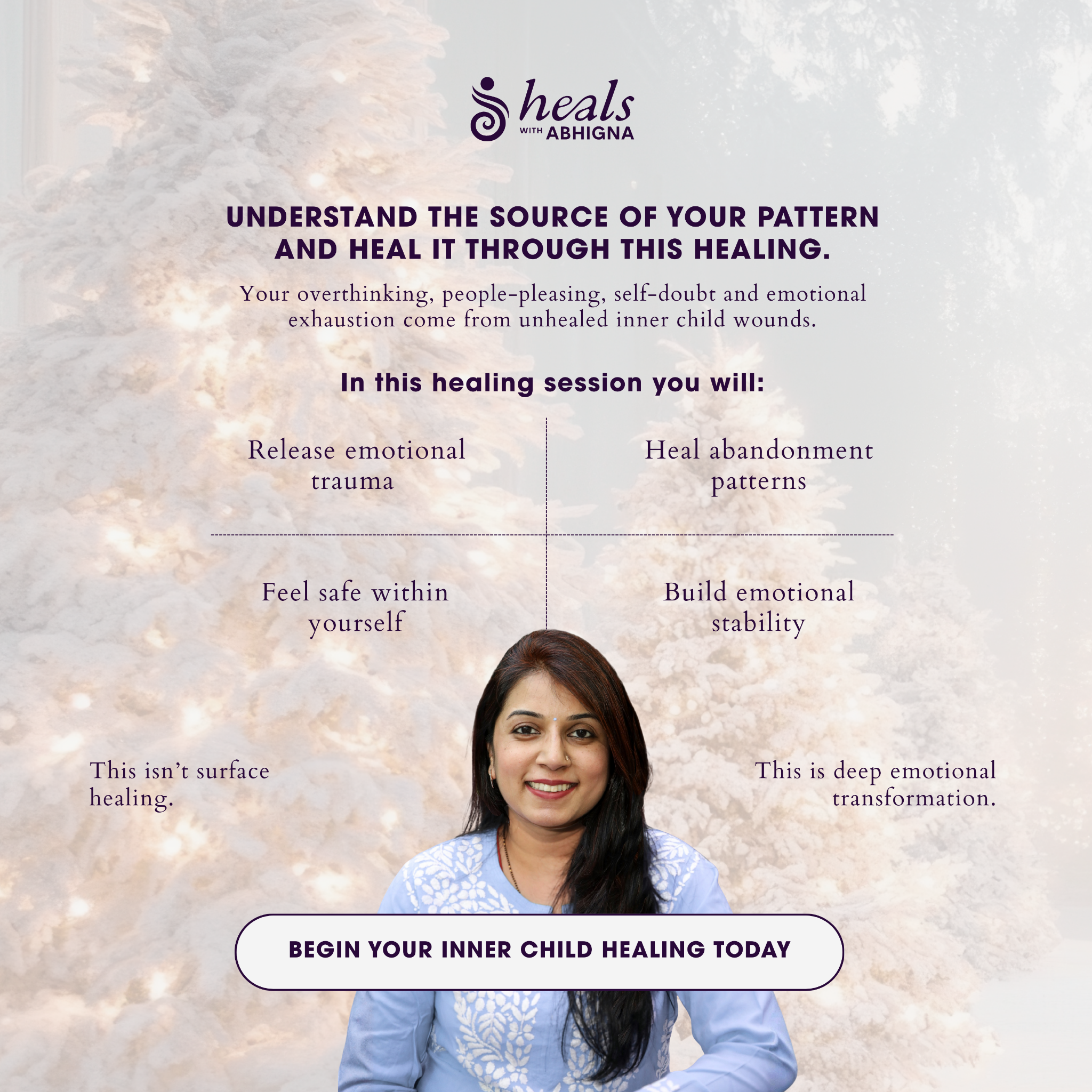 Heals with Abhigna Facebook ad: Start Healing Now