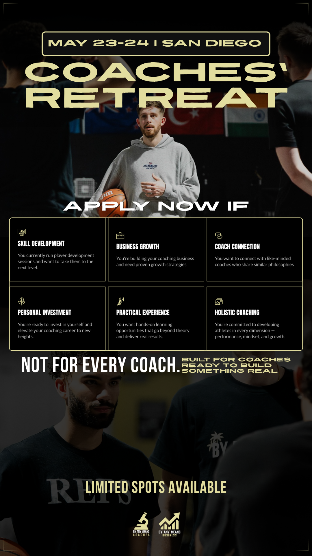 Coleman Ayers - By Any Means Basketball Facebook ad from Apr 8, 2026