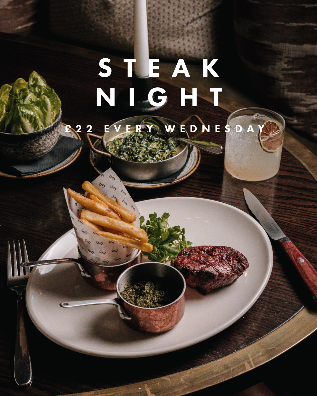 Pearly Cow Facebook ad: We're launching Steak Night at Pearly Cow Brighton…