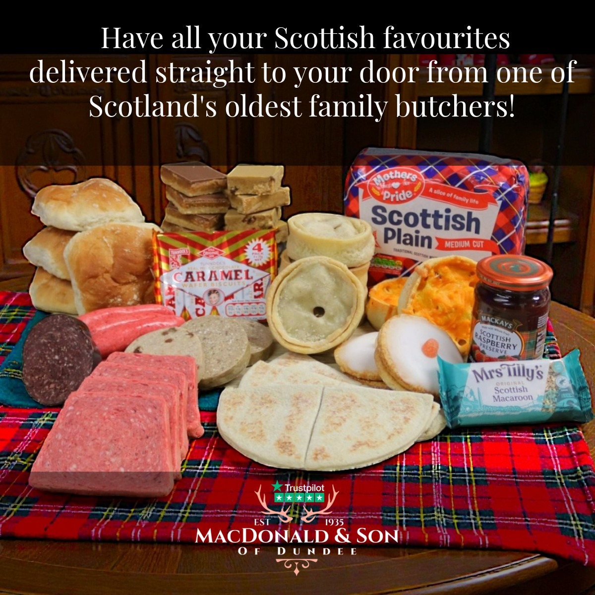 MacDonald & Son Butchers Facebook ad from Feb 11, 2026