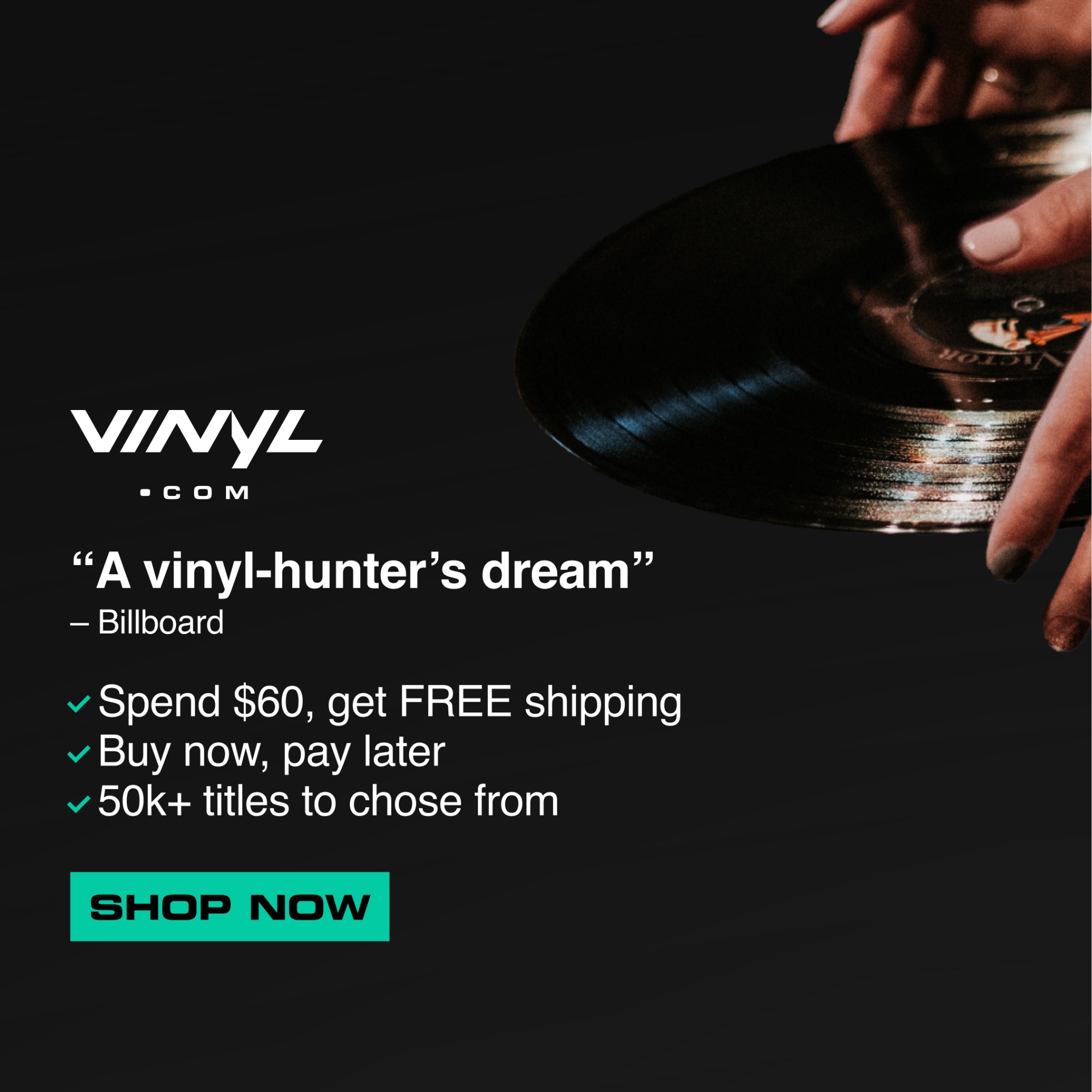 Vinyl.com Facebook ad
