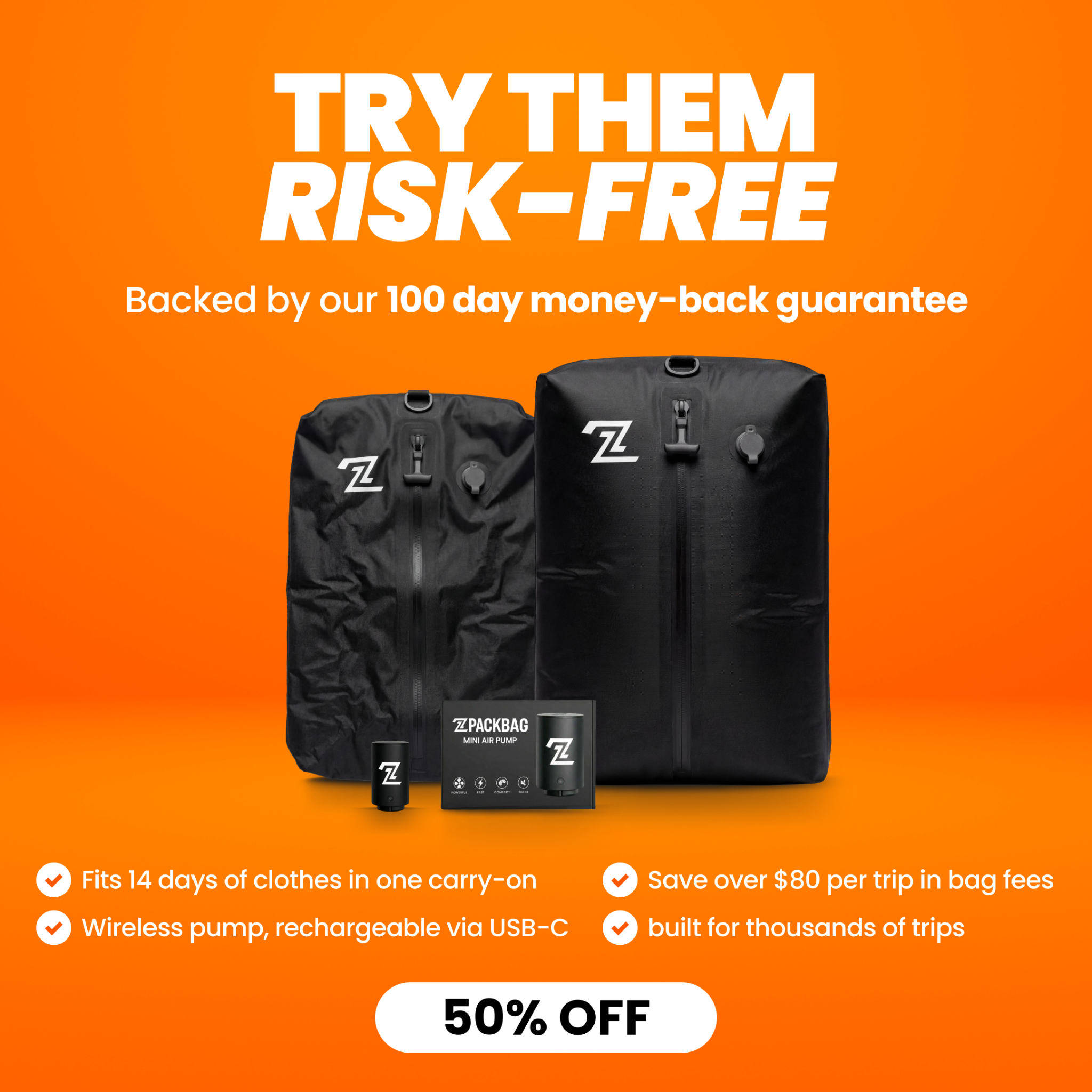 2packbag Facebook ad