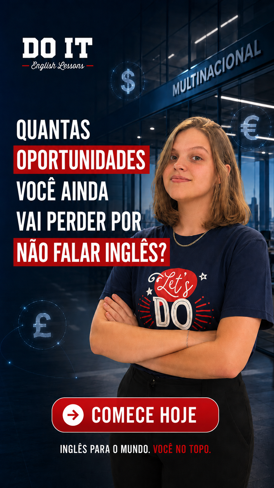 Do It - English Lessons Facebook ad: Converse conosco
