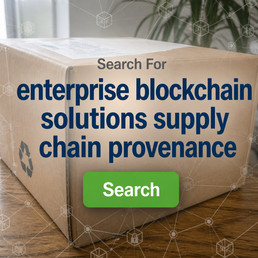 The Modern Scroll Facebook ad: Search for Enterprise blockchain solutions supply chain…