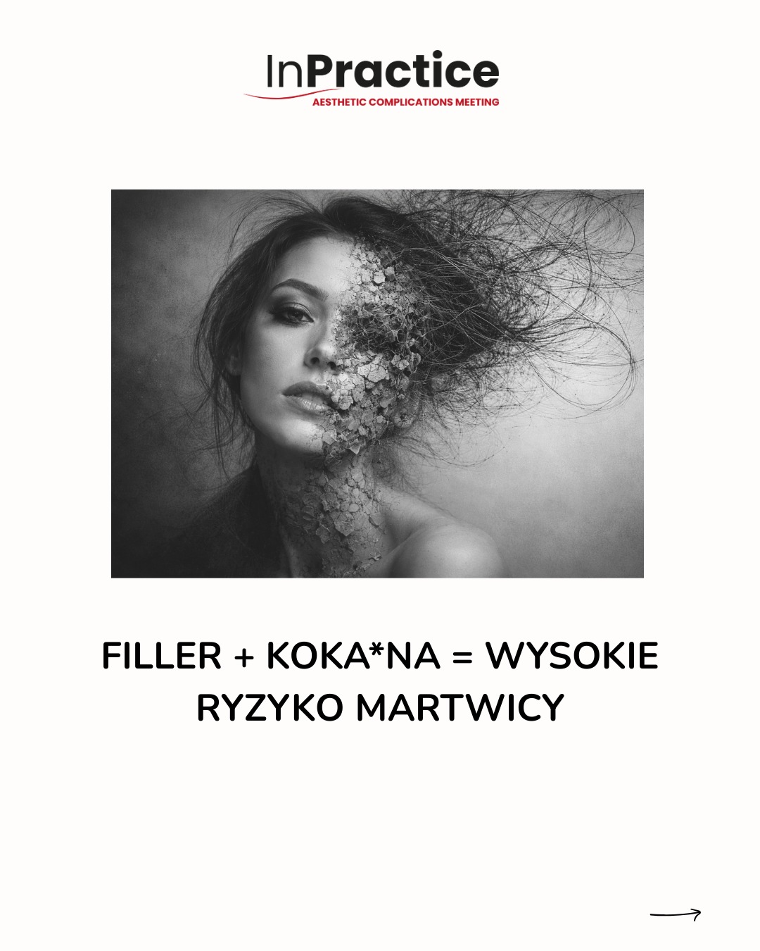 InPractice Facebook ad: Pacjent bez klasycznych objawów zatoru, a mimo to…