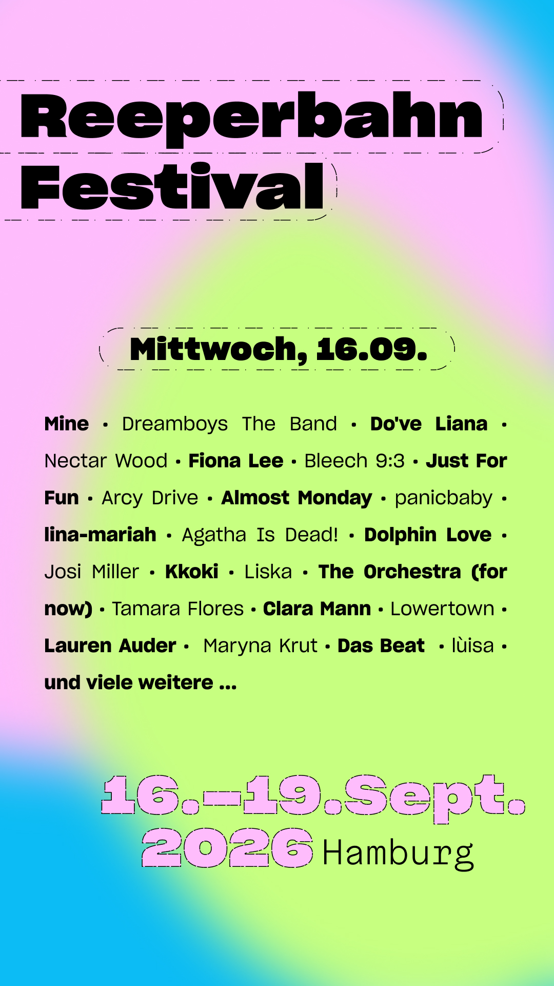 Reeperbahn Festival Facebook ad: Startseite