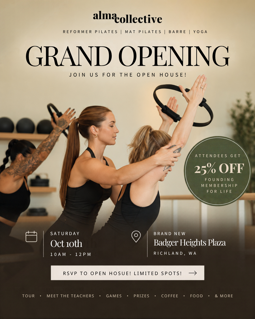 Alma Collective Facebook ad: Get 25% Off for LIFE