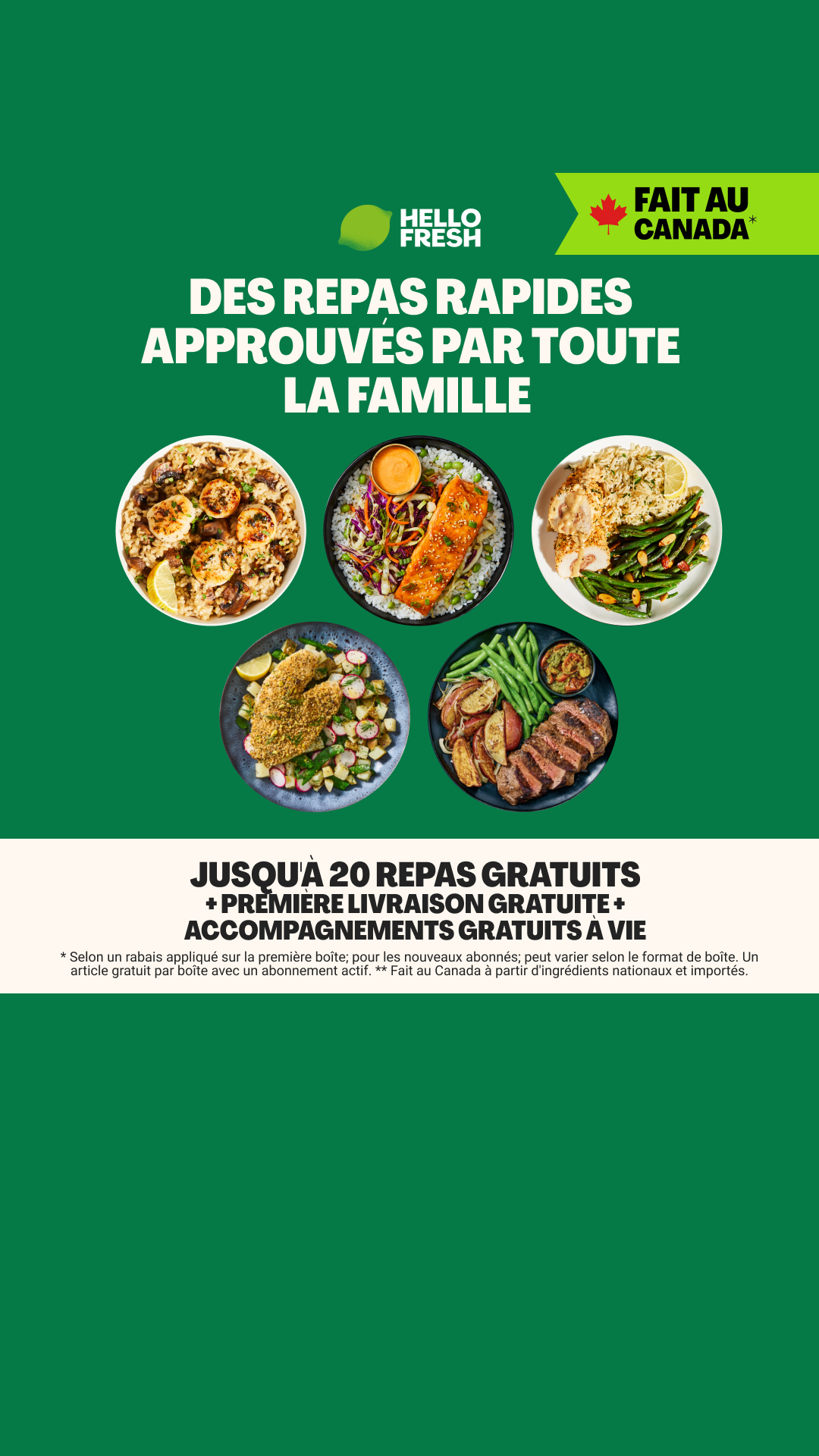 HelloFresh Facebook ad