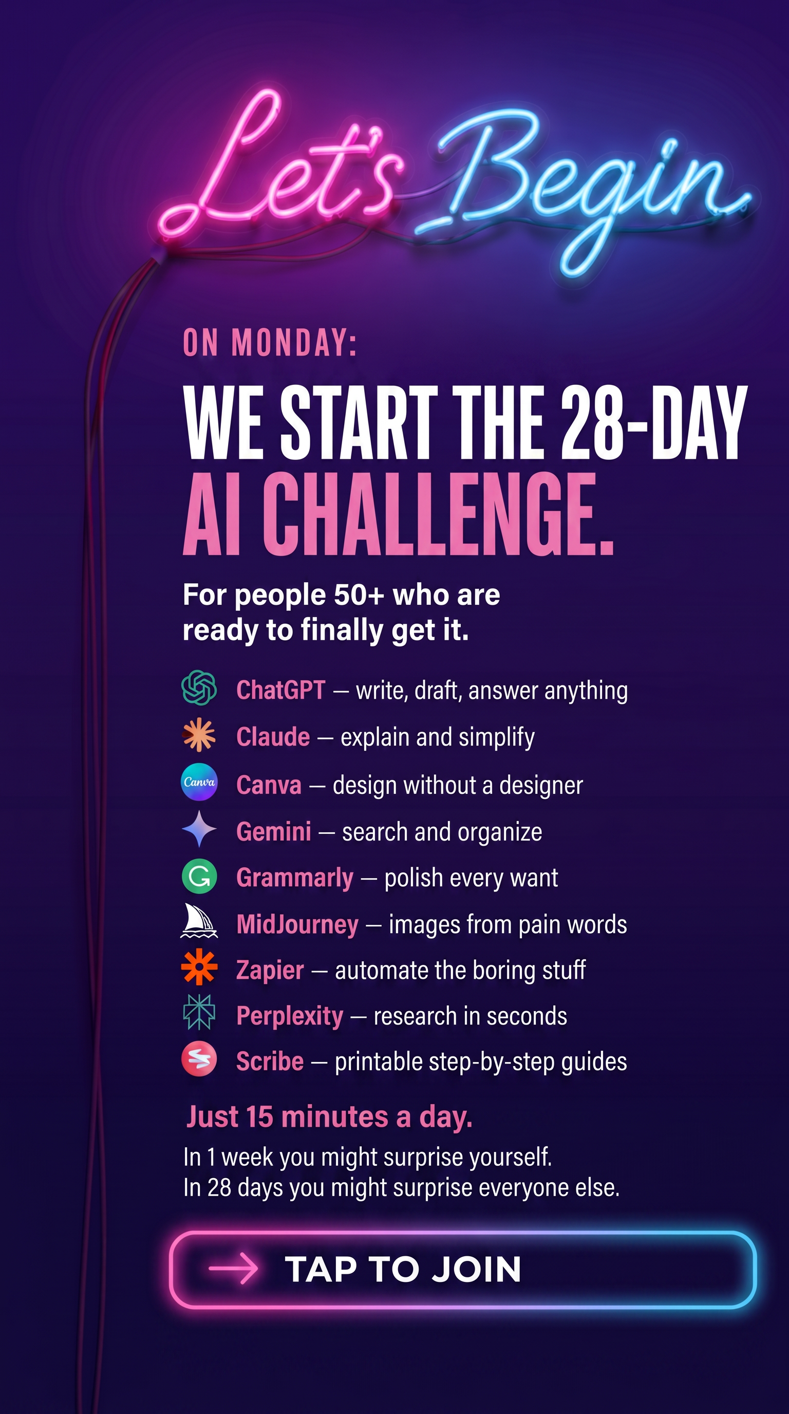 AI Simplified Facebook ad