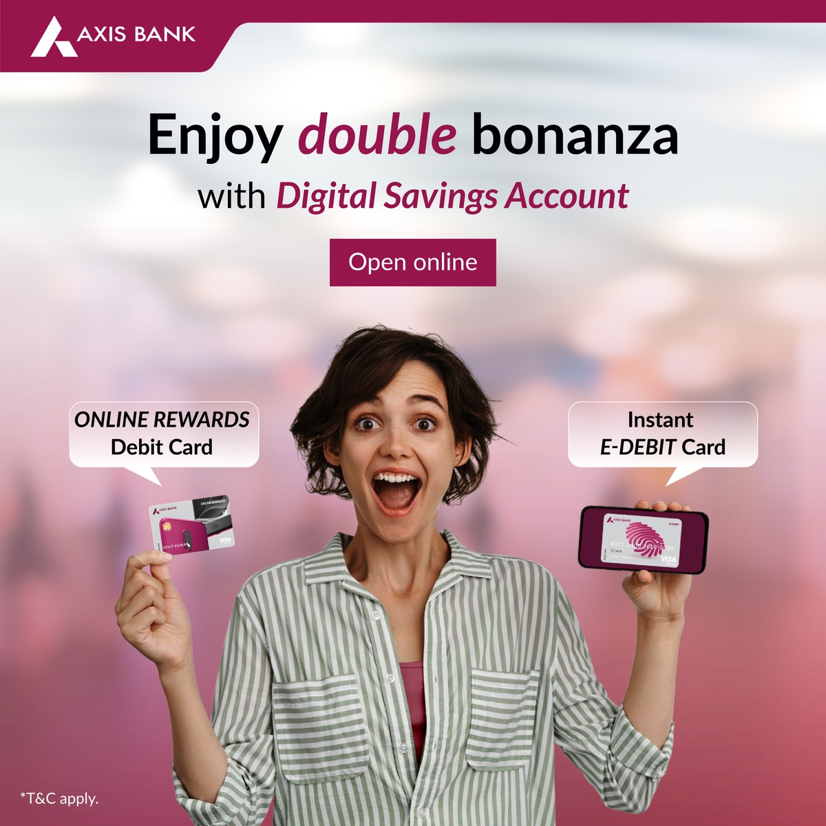 Axis Bank Facebook ad